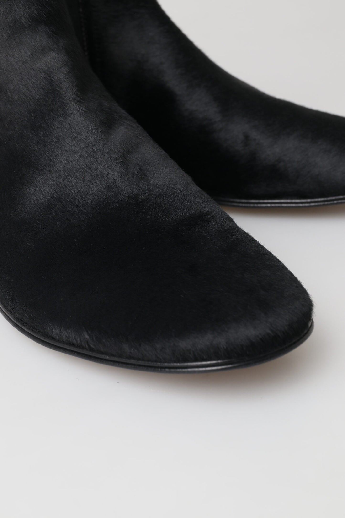 Dolce &amp; Gabbana Bottines Chelsea en cuir noir pour hommes