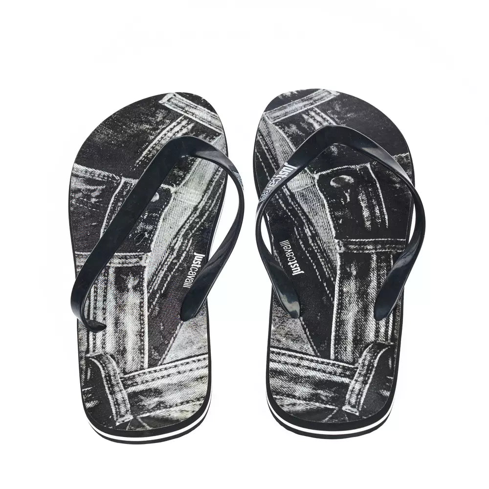 Sandales Just Cavalli noires en EVA