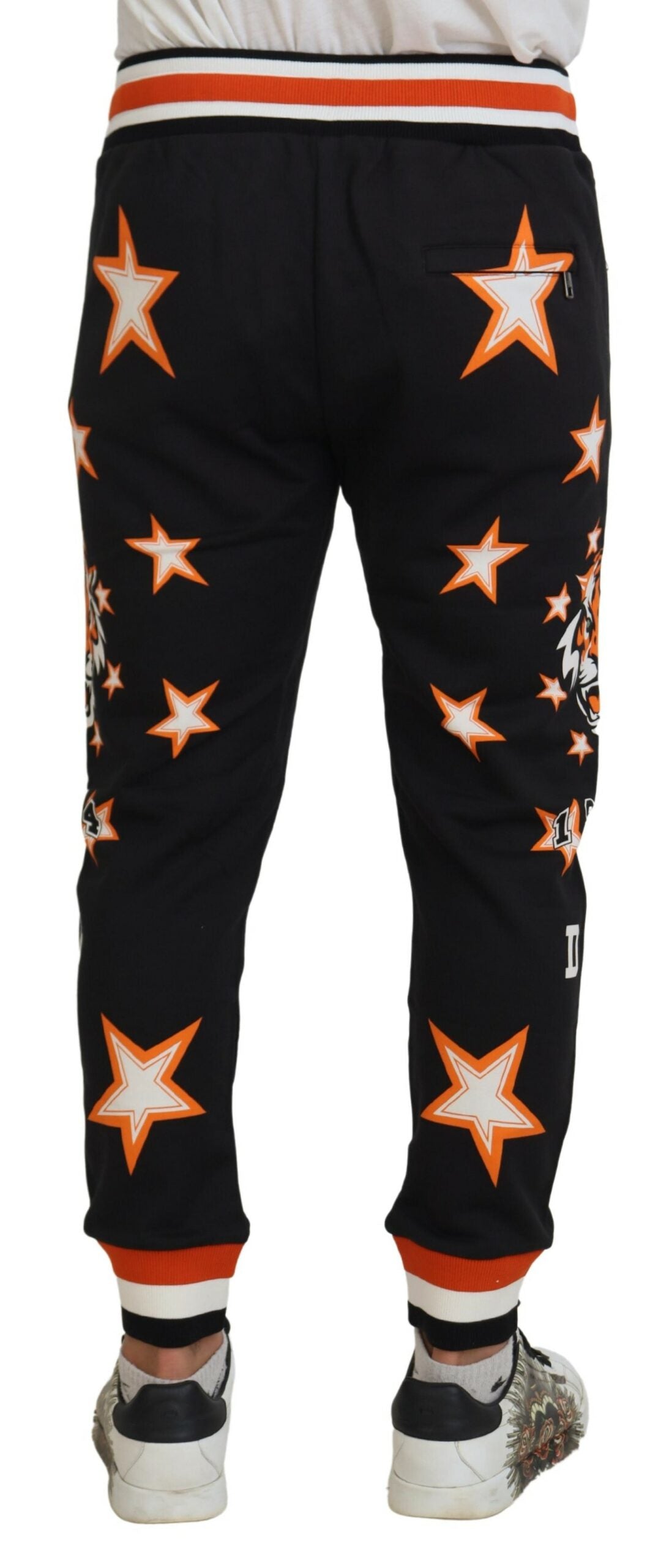 Pantalon de sport Dolce &amp; Gabbana Pantalon étoile orange noir