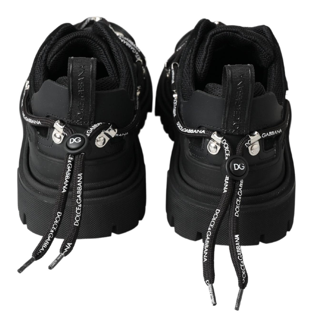 Dolce &amp; Gabbana Baskets noires à logo Trekking Derby