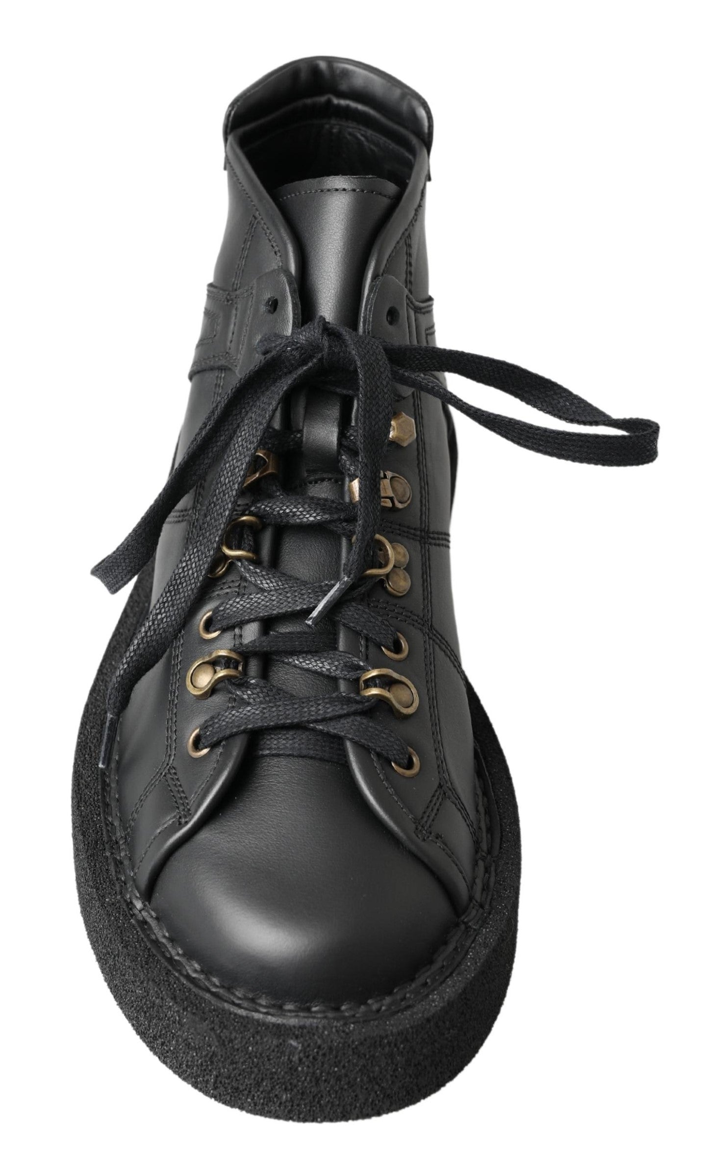 Dolce &amp; Gabbana Bottes extensibles à enfiler en cuir noir