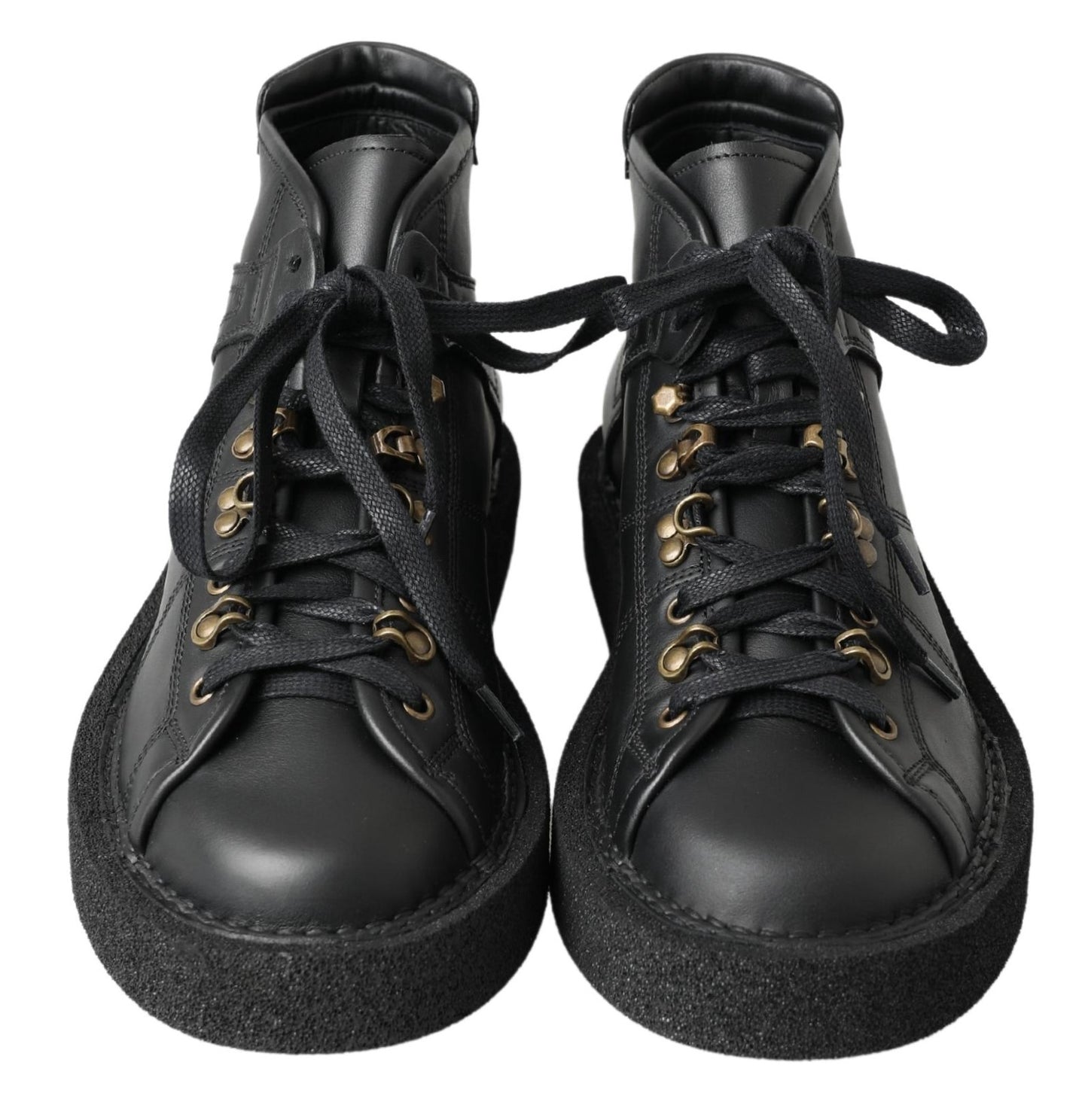 Dolce &amp; Gabbana Bottes extensibles à enfiler en cuir noir