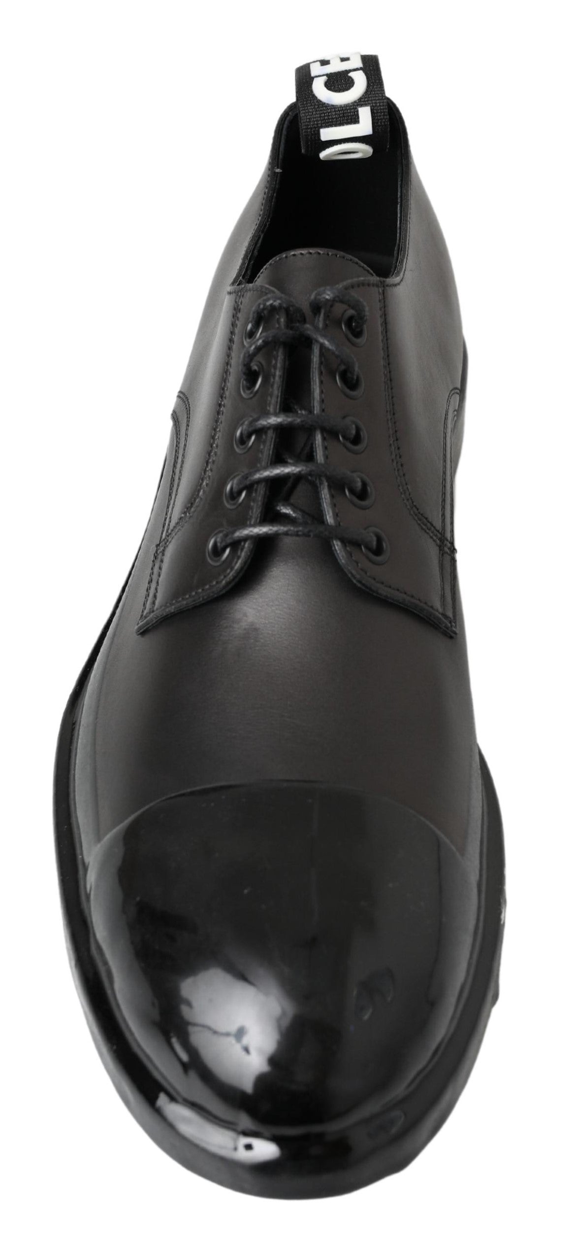 Dolce &amp; Gabbana Derby-Schuhe aus schwarzem Leder