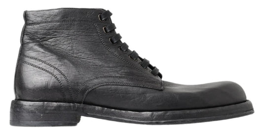 Dolce &amp; Gabbana Bottes Pérugino en cuir de cheval noir