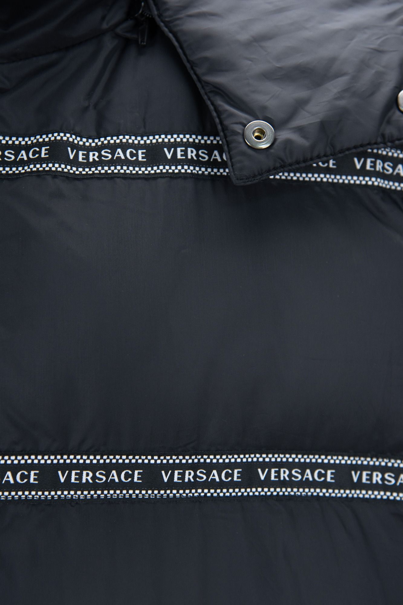 Gilet en polyester noir Versace