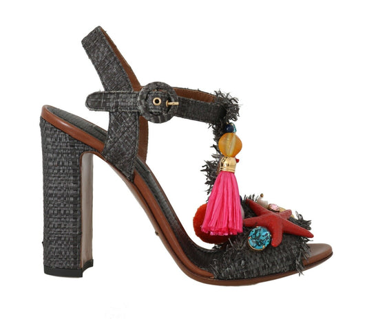 Dolce & Gabbana Elegant Marina T-Strap Heels Sandals