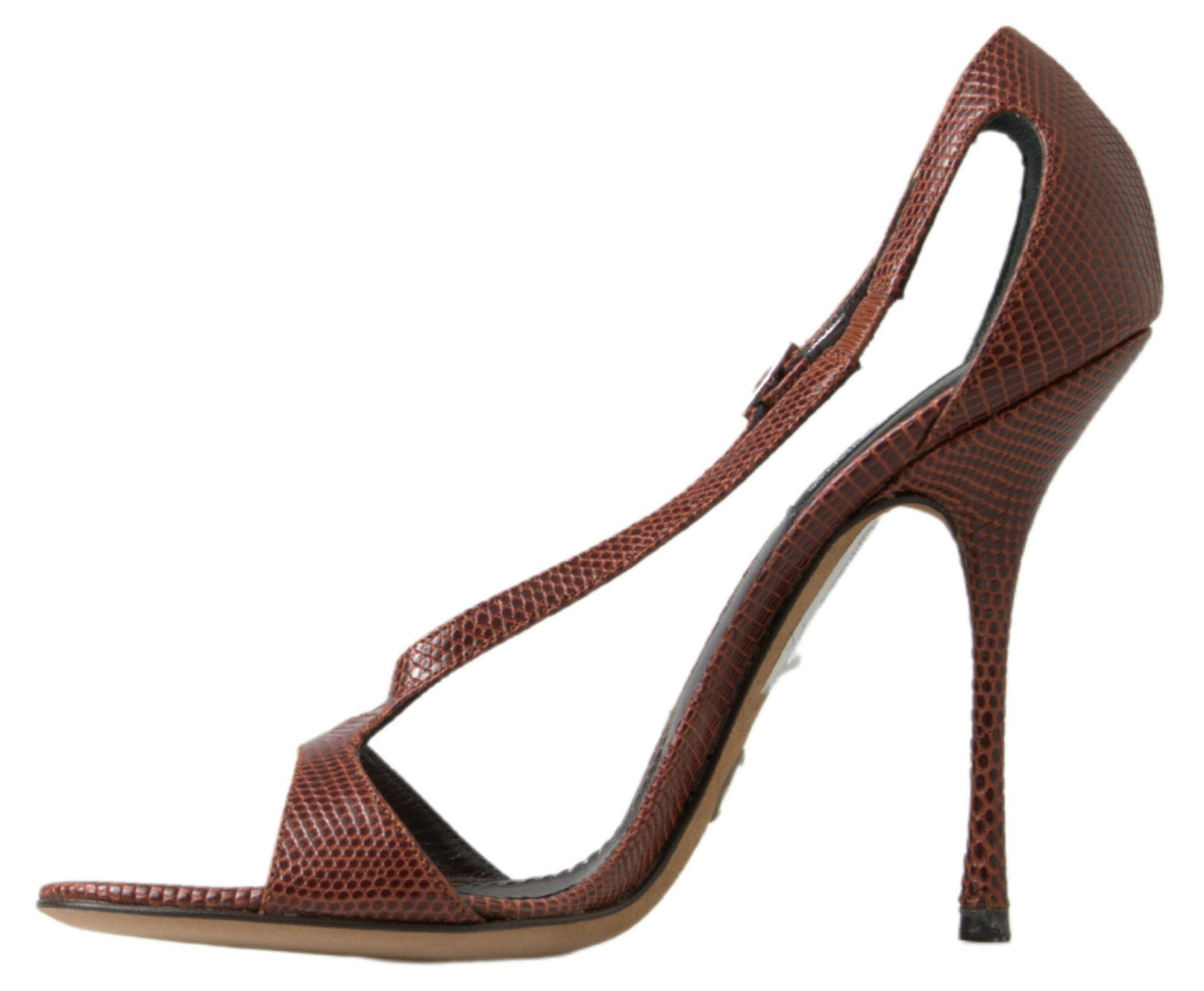 Dolce &amp; Gabbana Chaussures à talons hauts en cuir marron