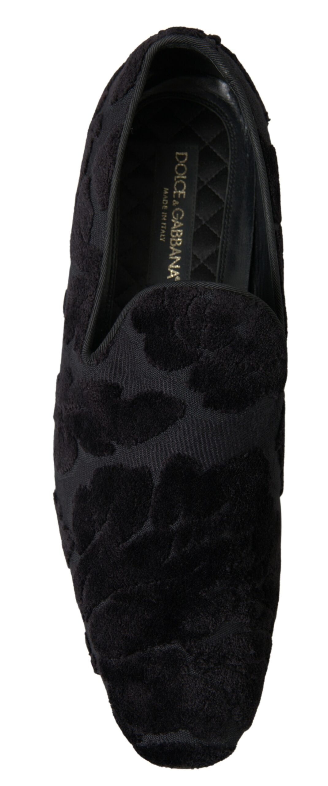 Dolce &amp; Gabbana Mocassins en brocart noirs Chaussures formelles