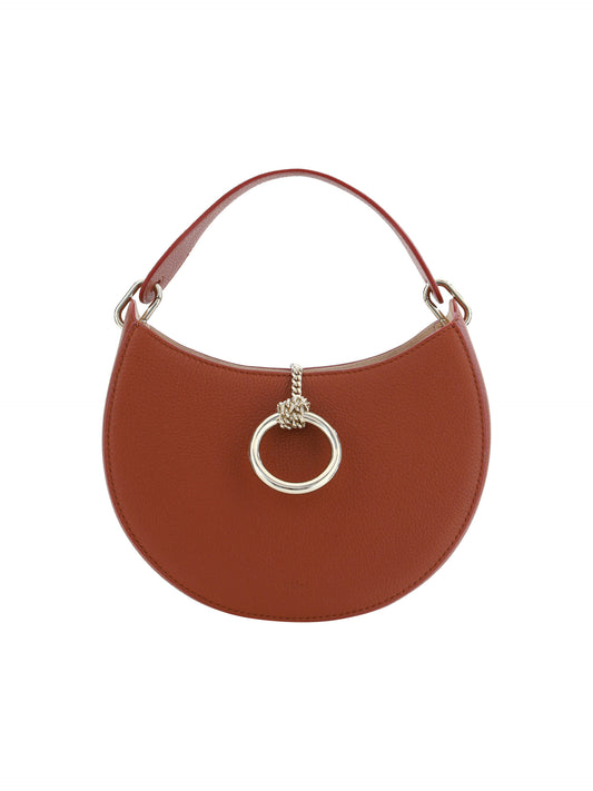 Chloé Petit sac à bandoulière Arlène en cuir marron