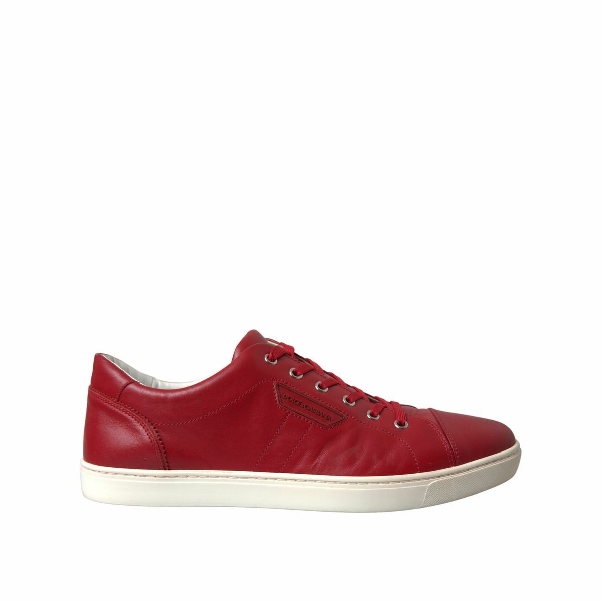 Dolce &amp; Gabbana Chaussures Baskets basses en cuir Portofino rouge pour hommes