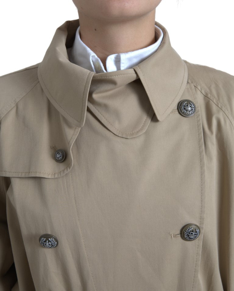 Dolce &amp; Gabbana Veste trench-coat à double boutonnage kaki