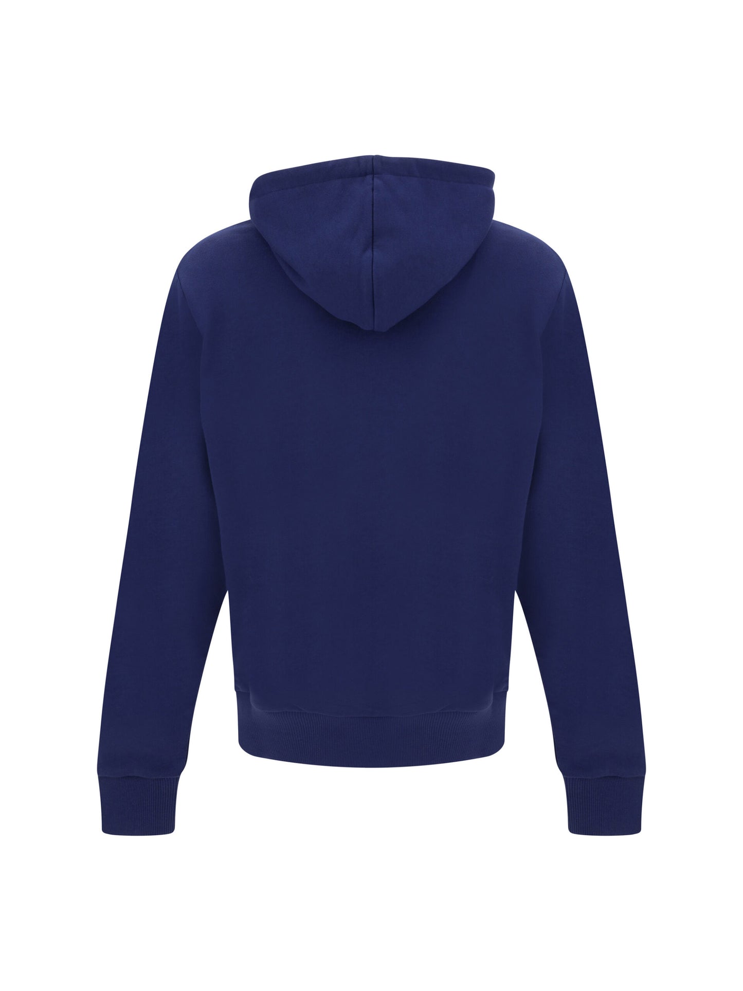 Sweat à capuche en coton bleu Balmain