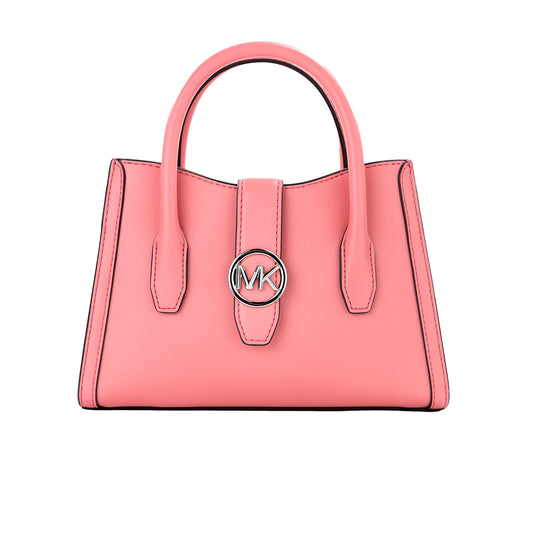 Michael Kors Gabby Small Tea Rose Kunstleder-Umhängetasche mit Reißverschluss oben