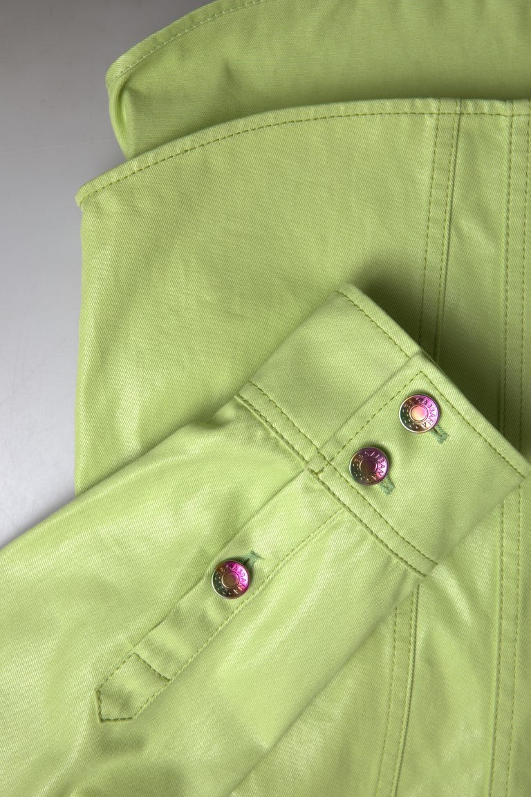 Dolce &amp; Gabbana Chemise boutonnée à col en coton vert