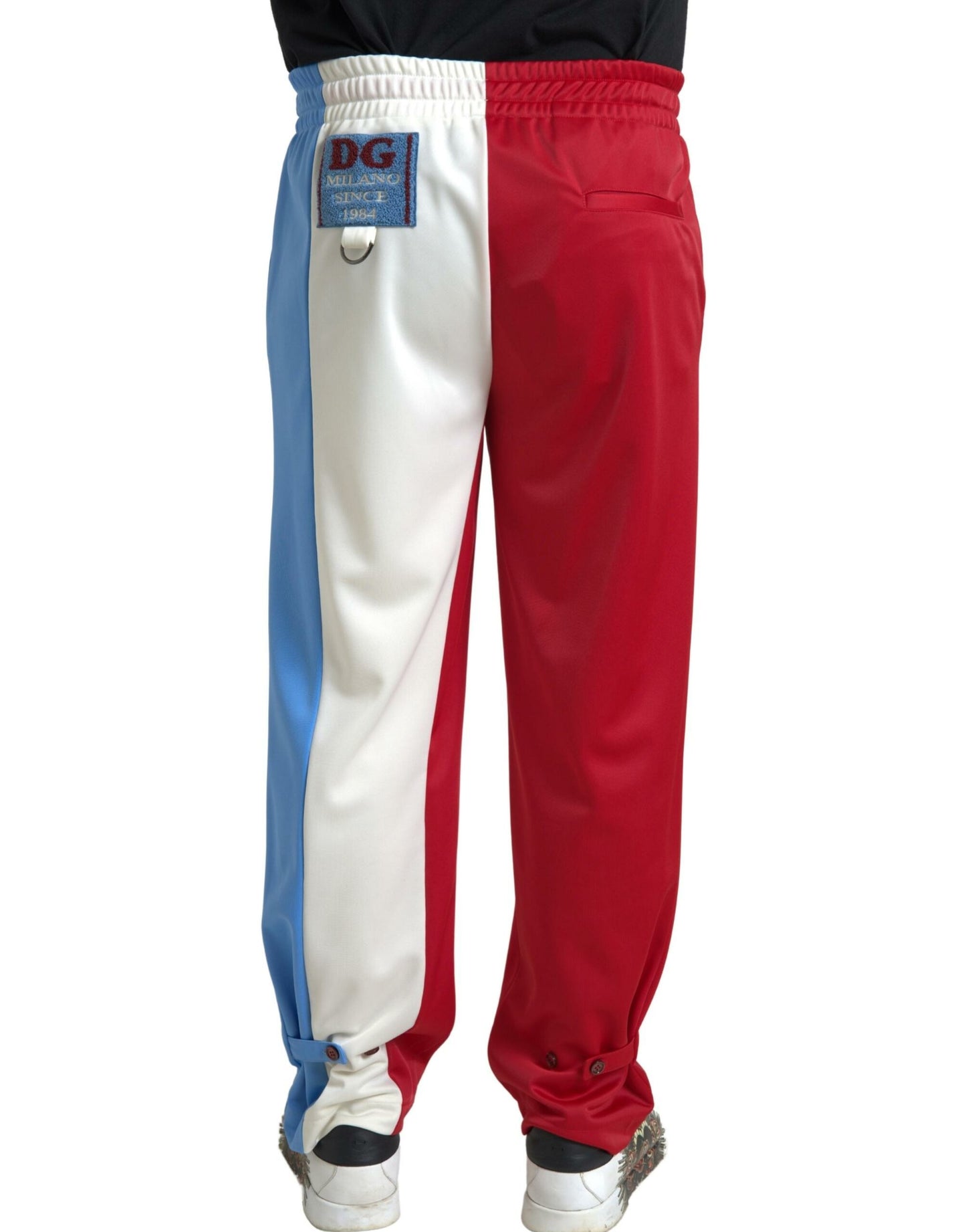 Pantalons de survêtement pour hommes en polyester multicolore Dolce &amp; Gabbana