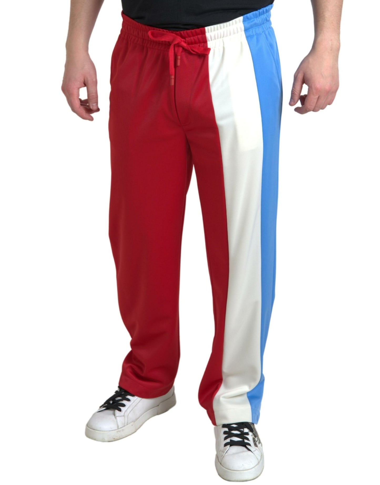 Pantalons de survêtement pour hommes en polyester multicolore Dolce &amp; Gabbana