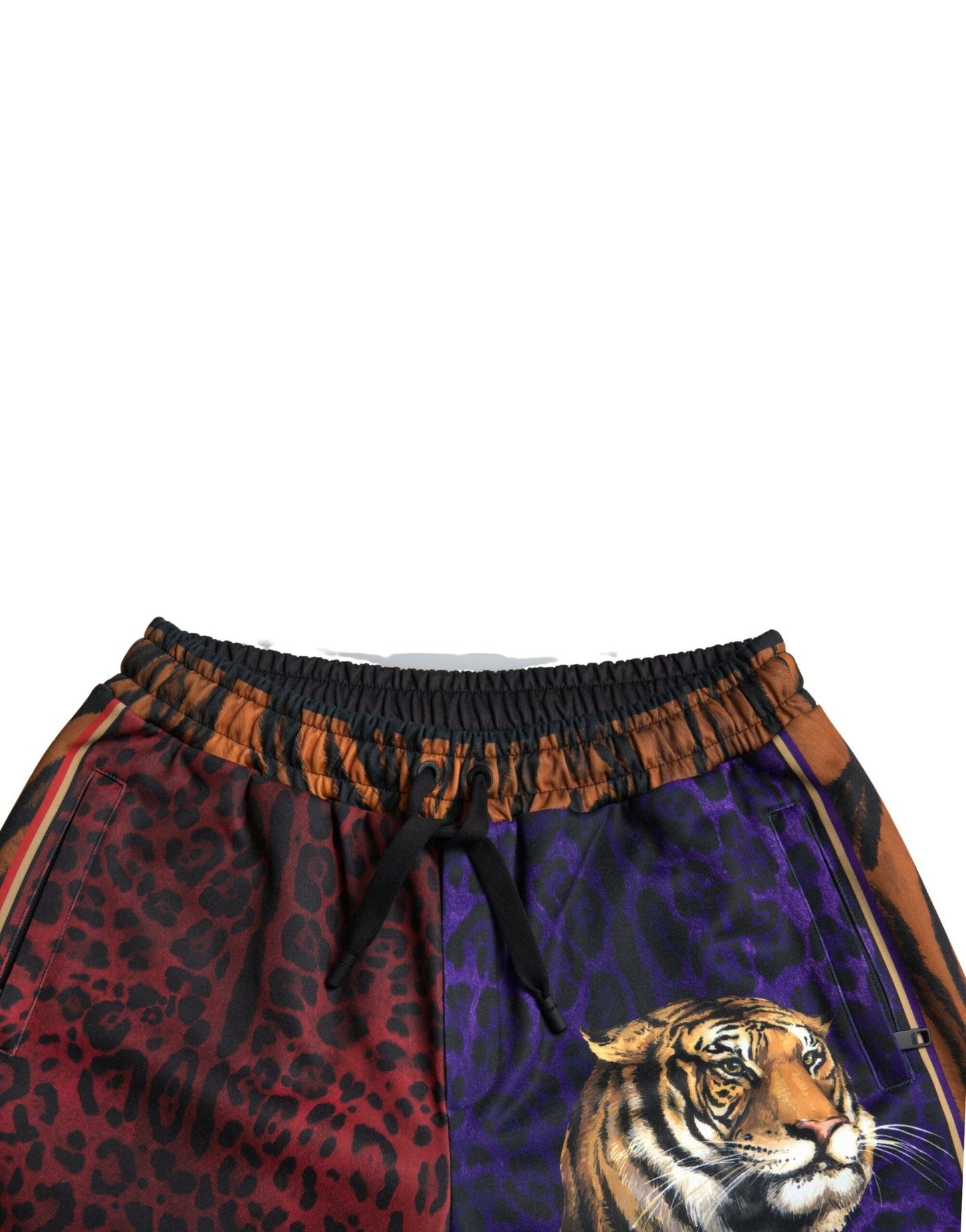 Dolce &amp; Gabbana Bermuda multicolore à imprimé tigre pour hommes