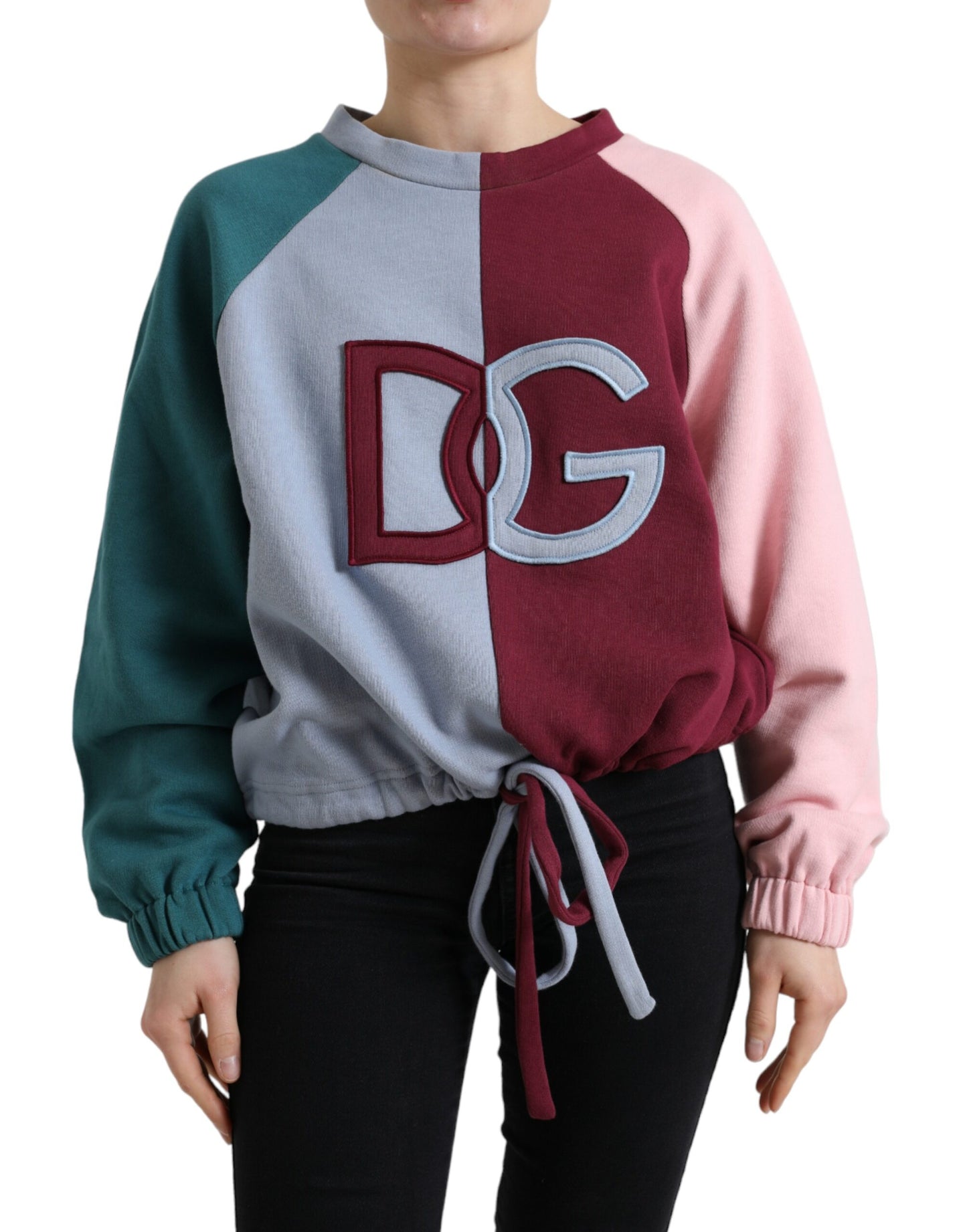 Dolce &amp; Gabbana Pull à col rond en coton multicolore