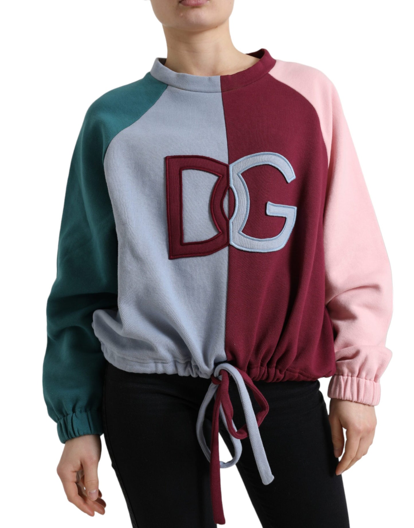 Dolce &amp; Gabbana Pull à col rond en coton multicolore