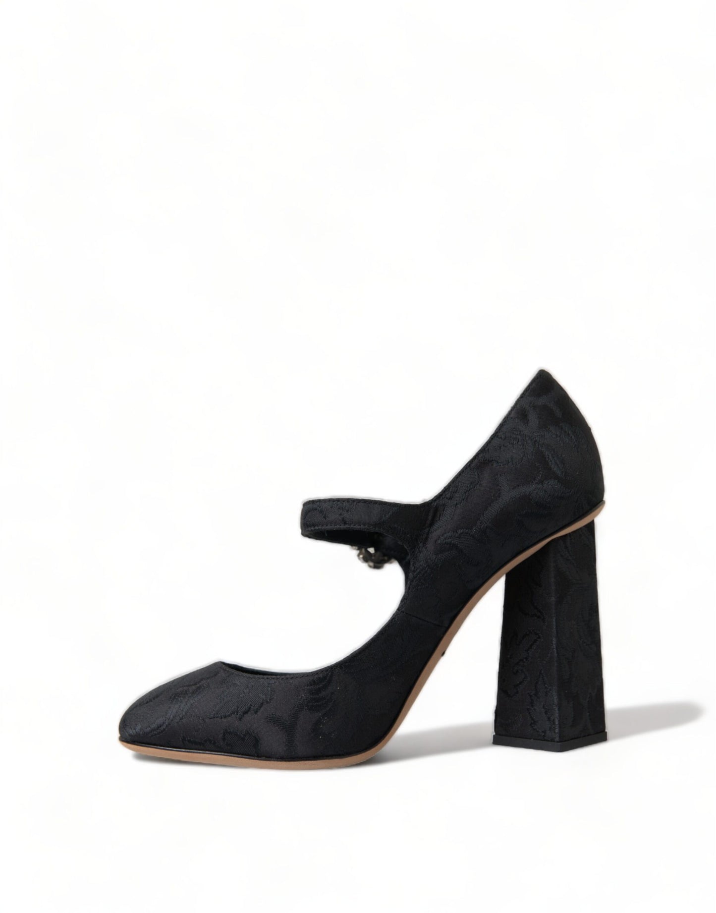 Dolce &amp; Gabbana Chaussures à talons Mary Janes en brocart noir