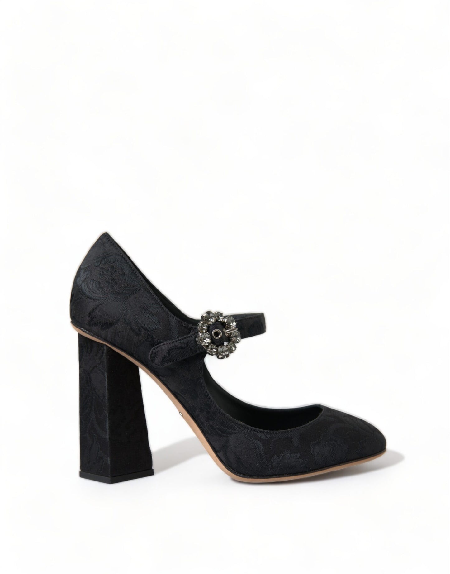 Dolce &amp; Gabbana Chaussures à talons Mary Janes en brocart noir