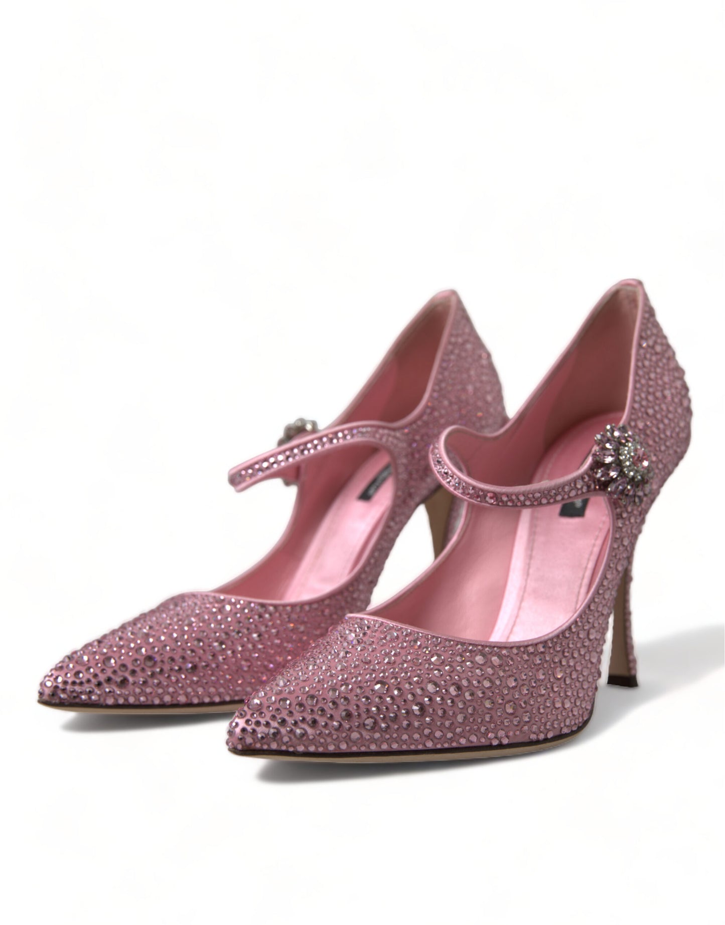 Dolce &amp; Gabbana Pink Strass Crystal Heels Pumps Schuhe