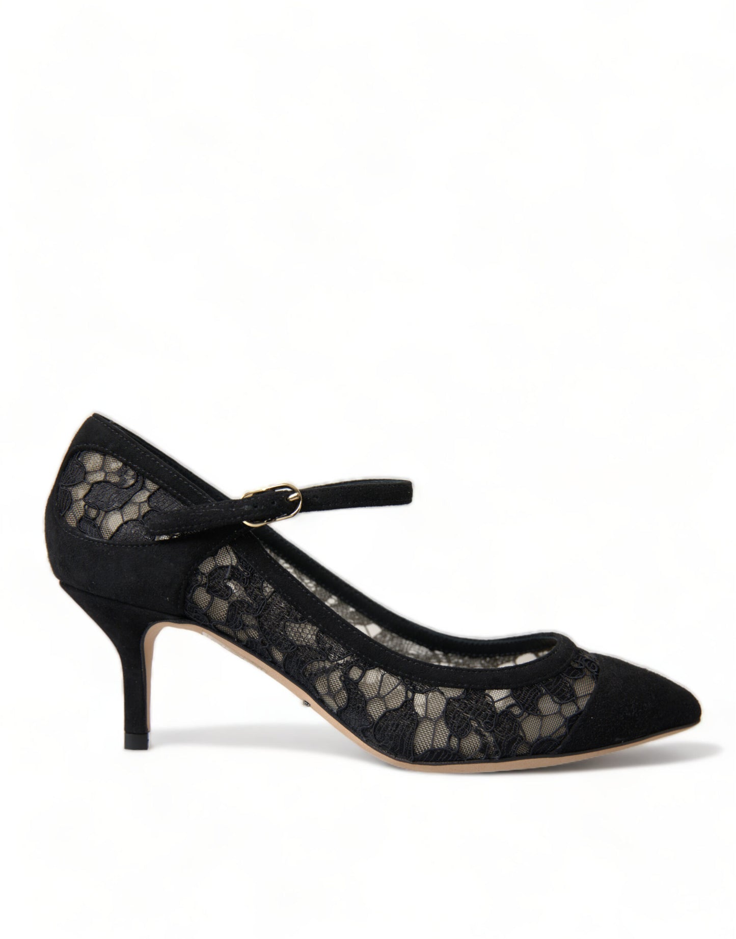 Dolce &amp; Gabbana Escarpins en dentelle Taormina en viscose noire