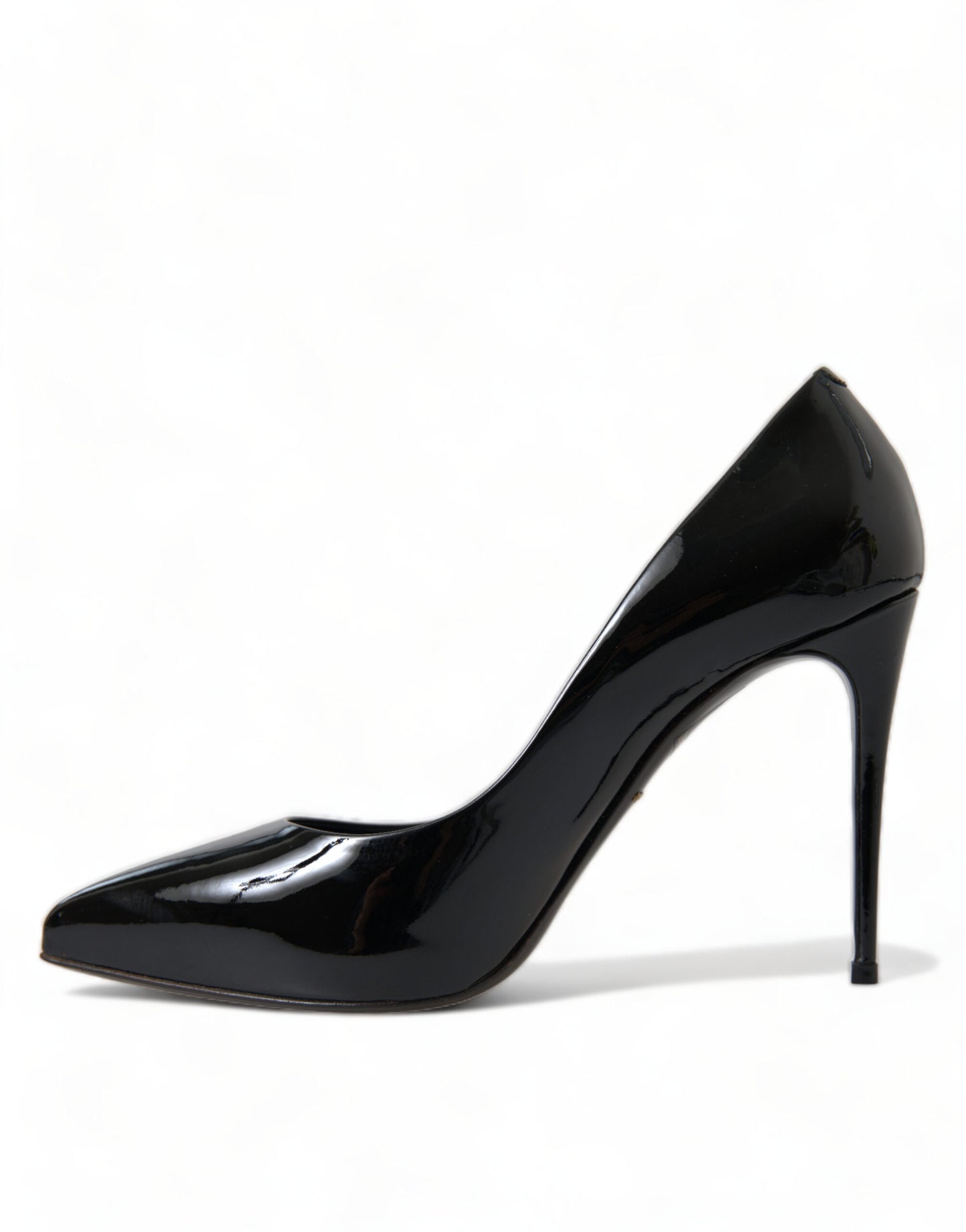 Dolce &amp; Gabbana Escarpins en cuir verni noir à talons