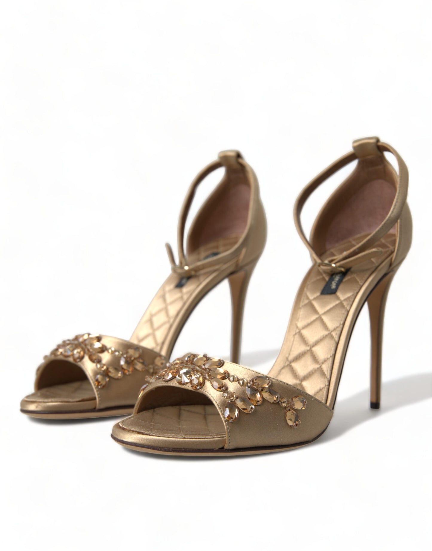 Dolce & Gabbana Crystal Embellished Heel Sandals