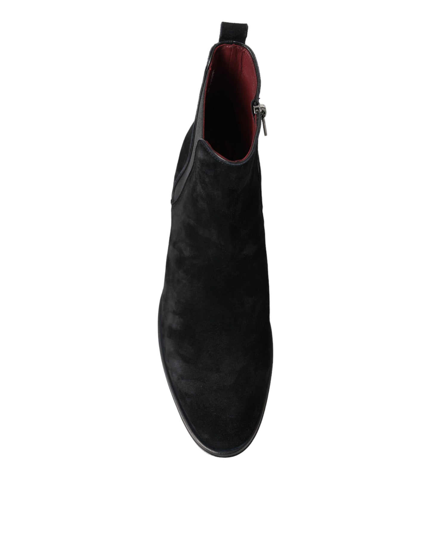 Dolce &amp; Gabbana Chaussures en cuir suédé noir mi-mollet pour hommes