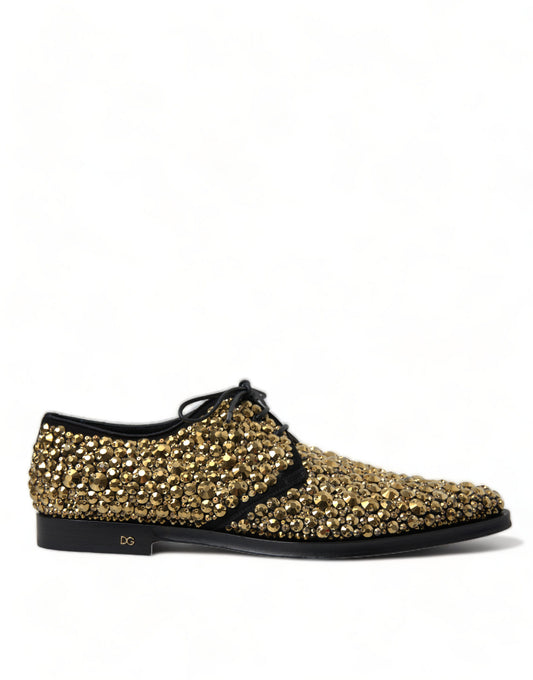 Dolce &amp; Gabbana Chaussures Derby ornées d'or noir