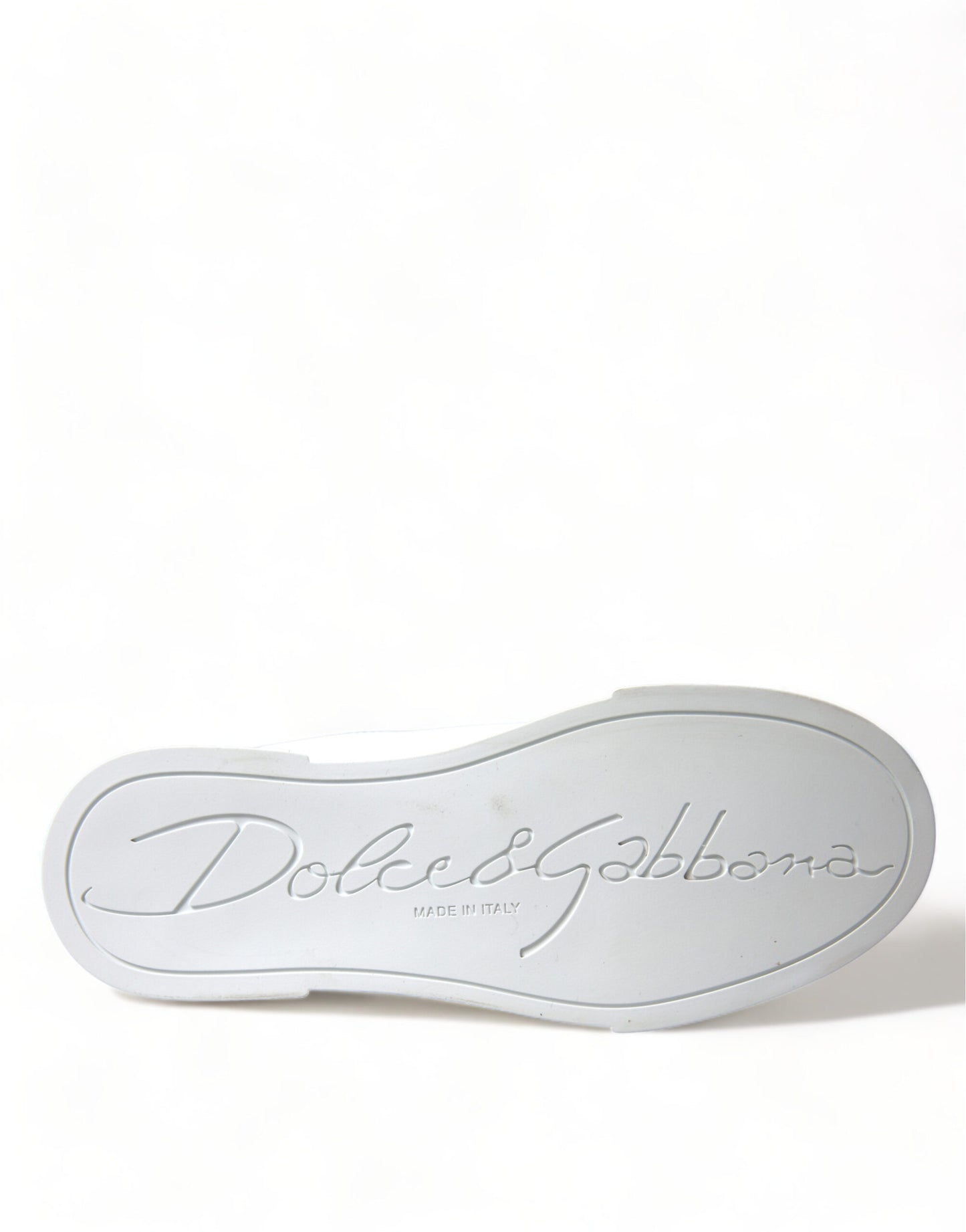 Dolce &amp; Gabbana Blanc Love Patch Portofino Baskets Classiques Chaussures