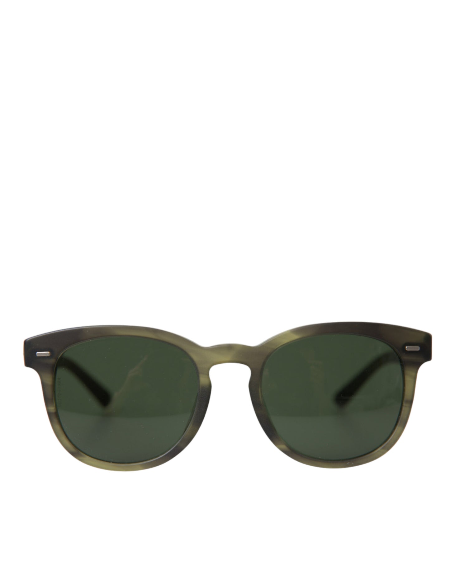 Dolce &amp; Gabbana Lunettes de soleil à monture havane en acétate vert avec lentilles DG4245F