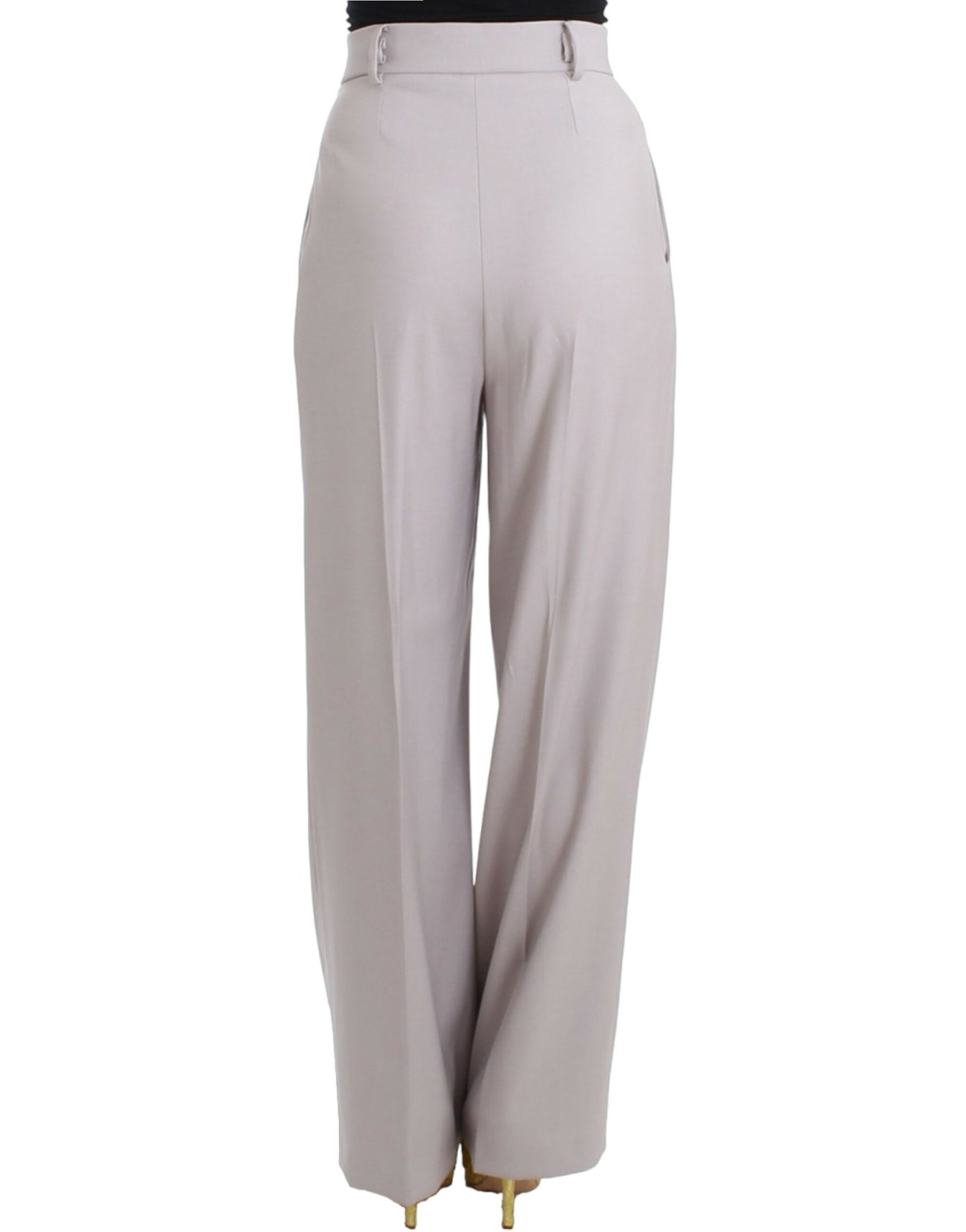 Cavalli Pantalon taille haute gris