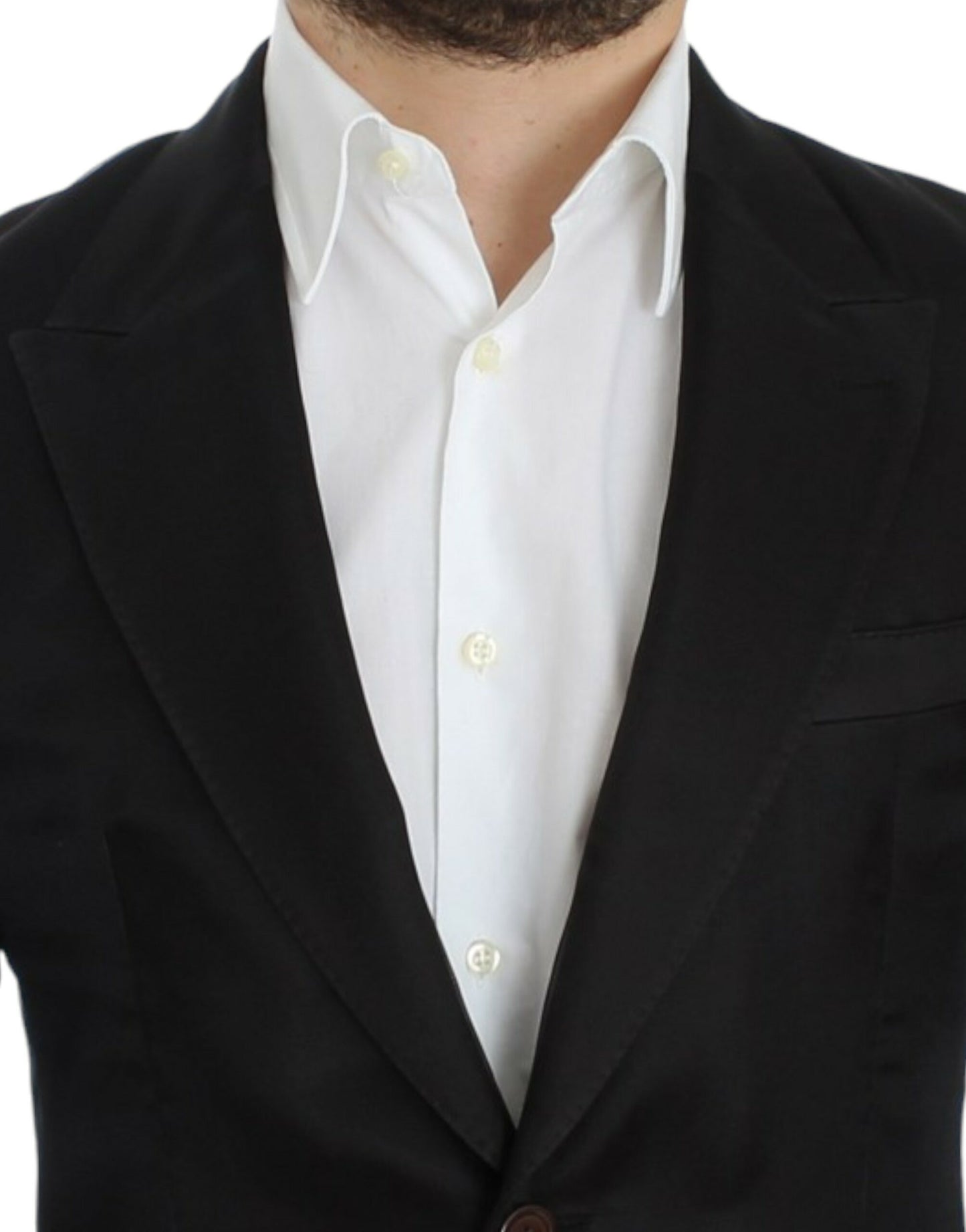 Dolce &amp; Gabbana Blazer slim en soie noire