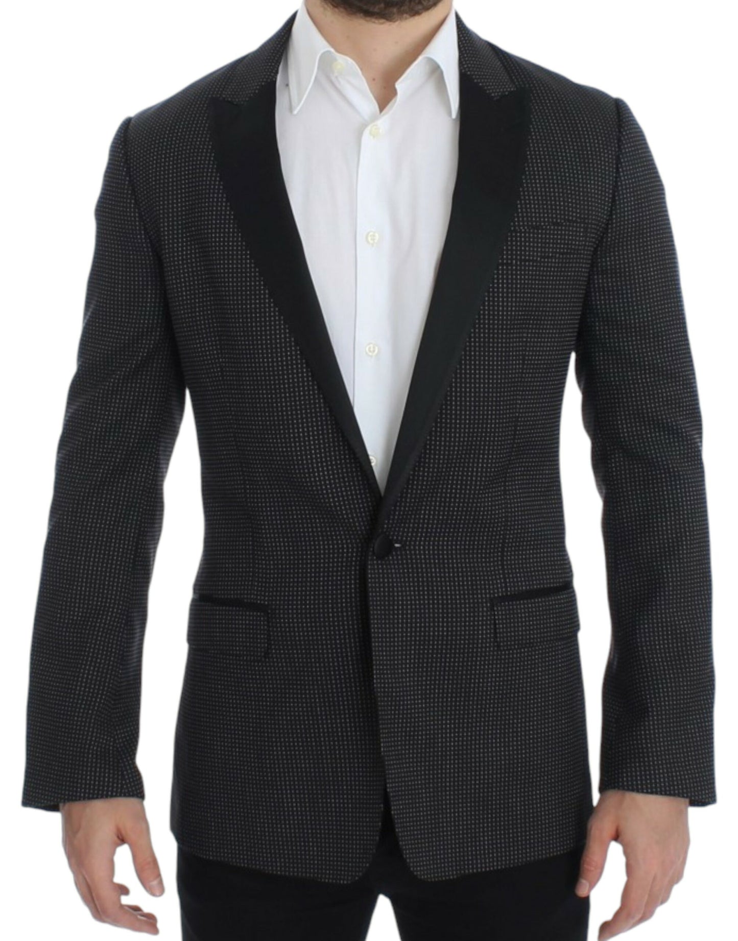 Dolce &amp; Gabbana Blazer MARTINI slim en laine noire