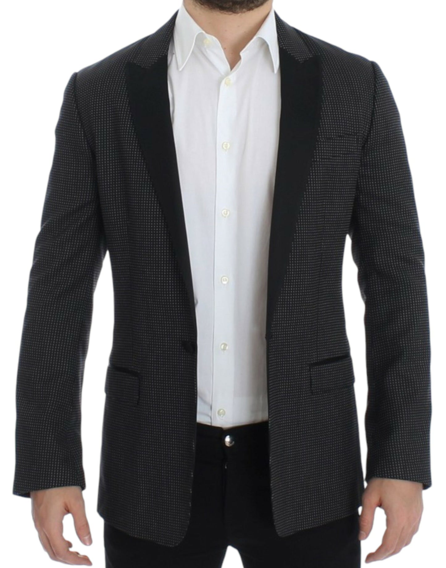 Dolce &amp; Gabbana Blazer MARTINI slim en laine noire