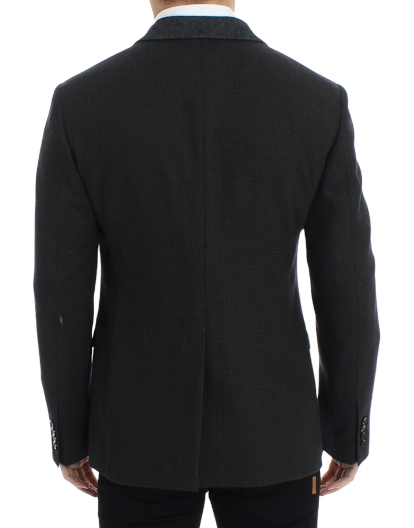 Dolce &amp; Gabbana Blazer slim en laine marron