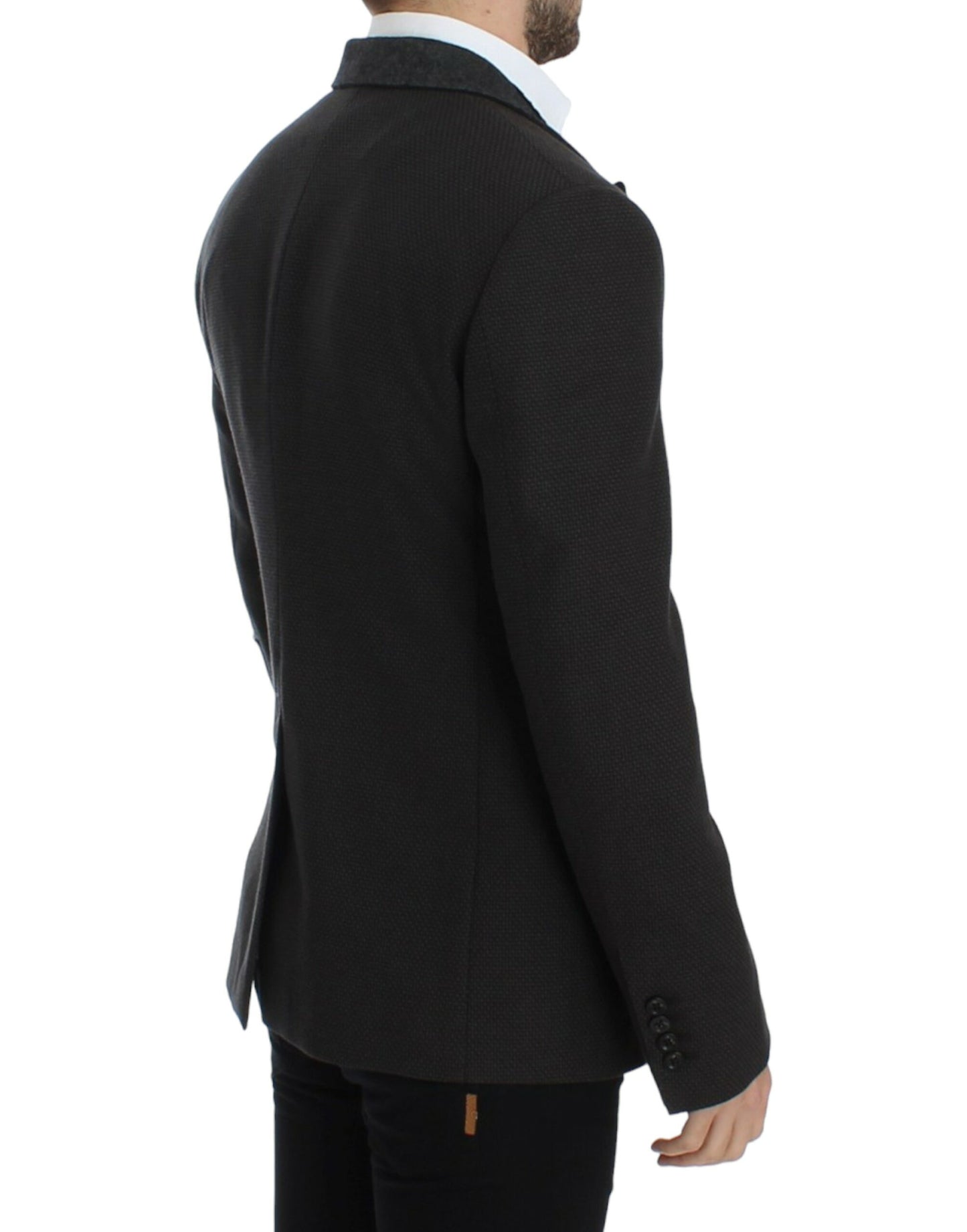 Dolce &amp; Gabbana Blazer slim en laine marron