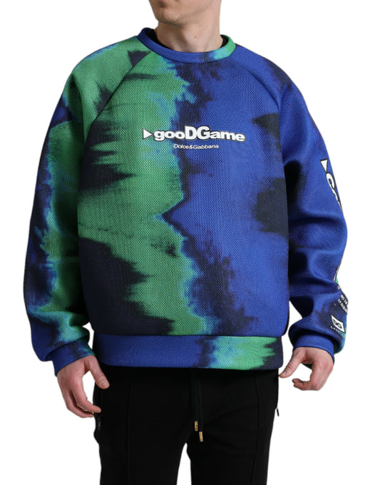 Dolce &amp; Gabbana Pull à col rond avec logo multicolore