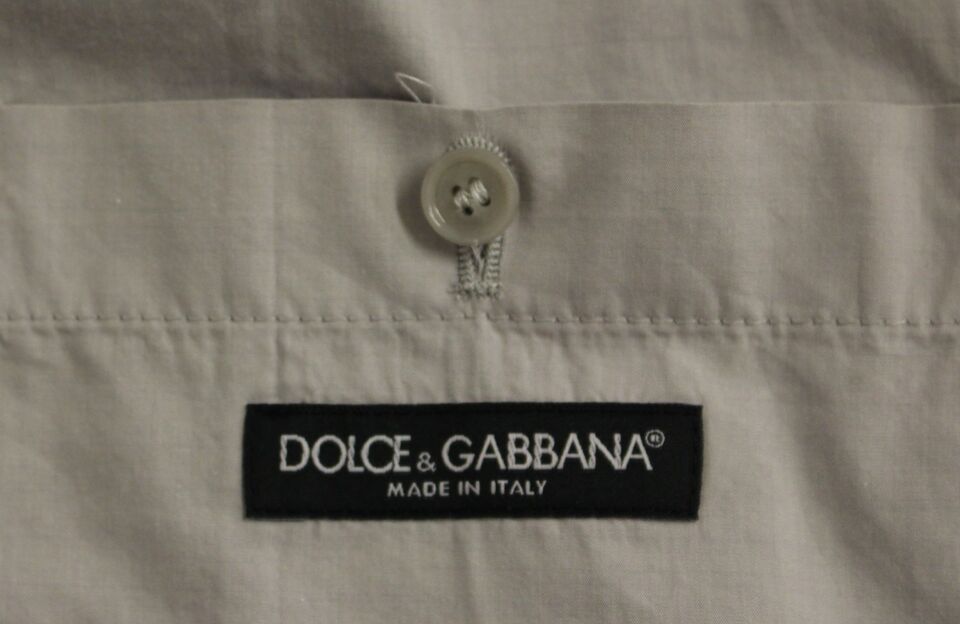 Dolce &amp; Gabbana Robe en soie mélangée beige Gilet formel Gilet