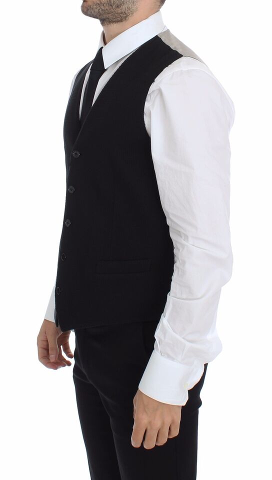 Dolce &amp; Gabbana Veste blazer en coton noir