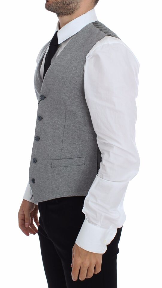 Dolce &amp; Gabbana Blazer en coton stretch gris