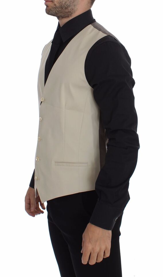 Dolce &amp; Gabbana Blazer en coton stretch beige