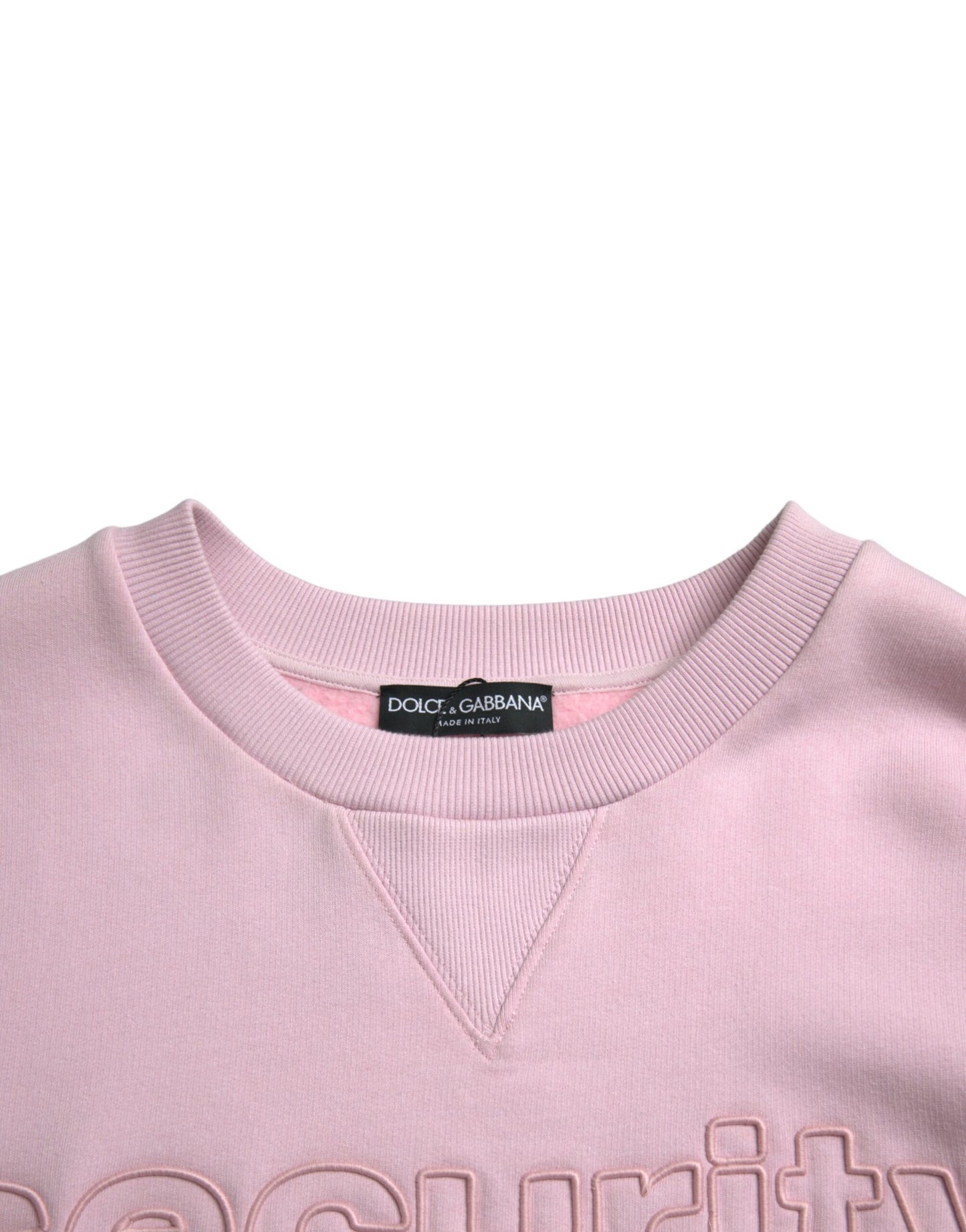 Dolce &amp; Gabbana Pull à col rond brodé rose