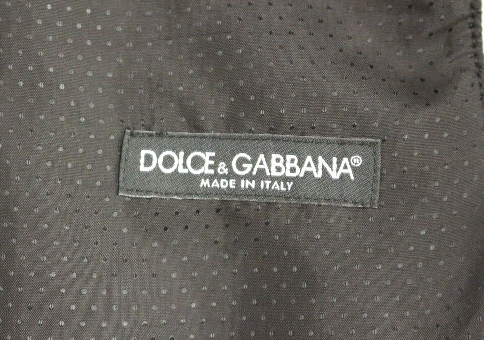 Dolce &amp; Gabbana Gilet en laine mélangée grise avec logo Weste