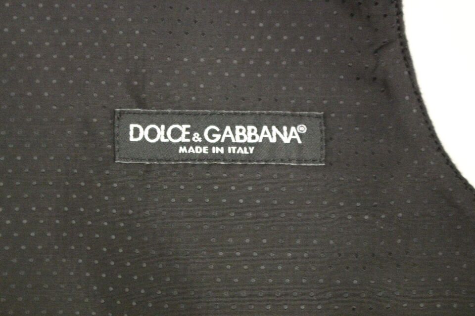 Dolce &amp; Gabbana Graue Weste aus Wollmischung