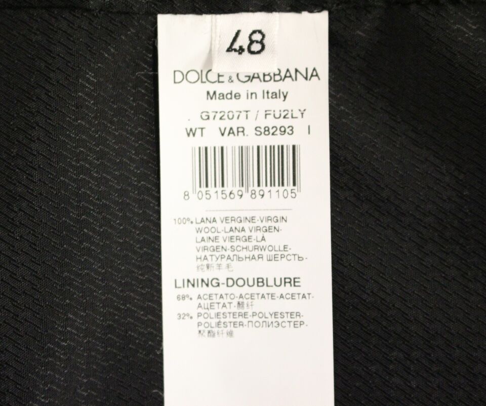 Dolce &amp; Gabbana Robe formelle en laine grise Gilet Gilet Weste