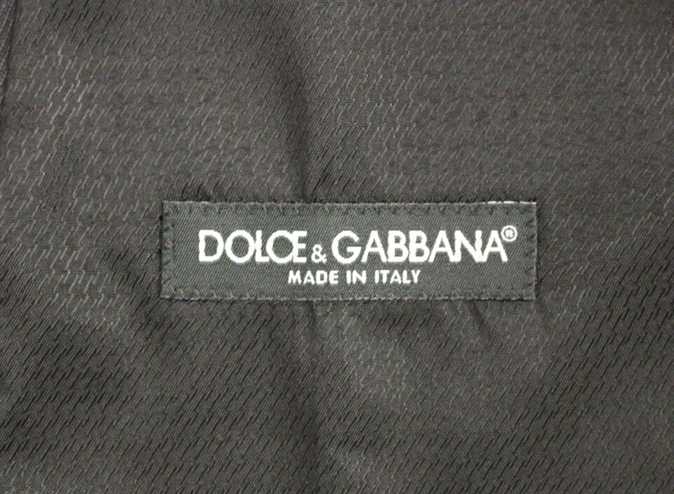 Dolce &amp; Gabbana Robe formelle en laine grise Gilet Gilet Weste