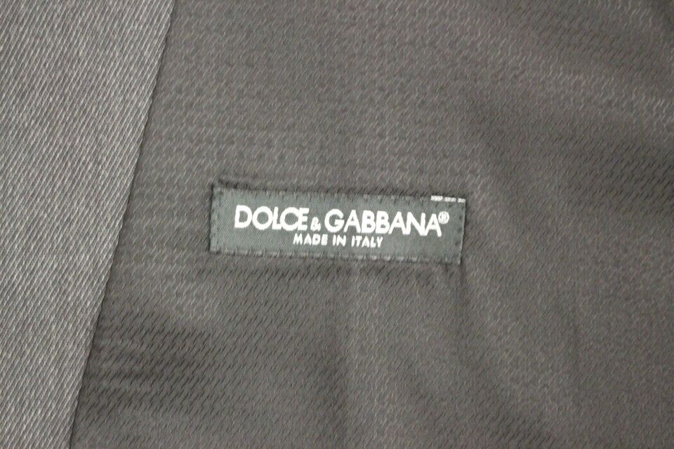 Dolce &amp; Gabbana Graue Wollweste für formelle Kleidung